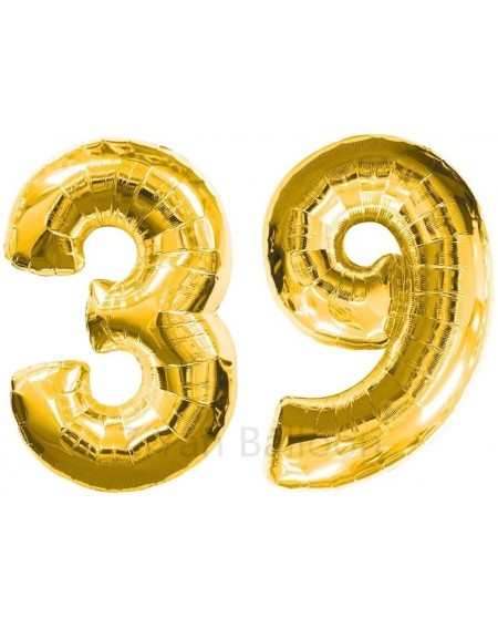 Balloons 40 Inch Giant 39th Gold Number Balloons-Birthday / Party Balloons - Gold Number 39 - CT187KDK2CI $9.41