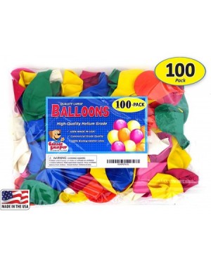 Balloons Pack of 100- Assorted Bright Color 5" Decorator Latex Balloons- MADE IN USA! - Assorted Color - CD12IGC4LYV $7.76