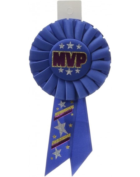 Favors MVP Rosette- 31/4-Inch by 61/2-Inch-Multicolor - Multicolor - C119IRGTQEQ $11.65