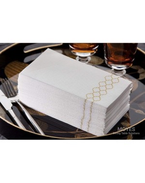 Tableware Linen Feel Guest Disposable Cloth Like Dinner Napkins Soft- Absorbent- Decorative Paper Hand Towels for Kitchen- Ba...