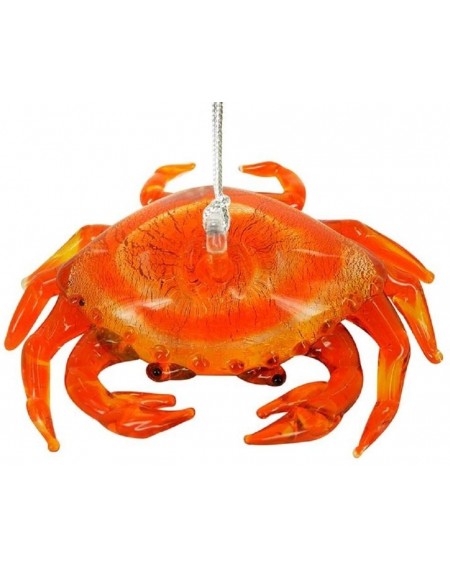 Ornaments Glassdelights Red Crab Glass Christmas Tree Ornament Sea Life Animal Decoration - CL1806CHN23 $32.94