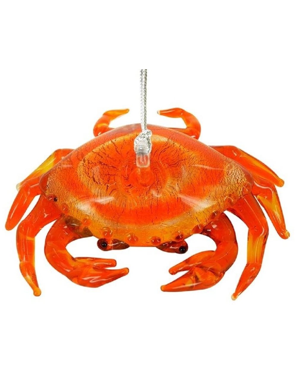 Ornaments Glassdelights Red Crab Glass Christmas Tree Ornament Sea Life Animal Decoration - CL1806CHN23 $21.08