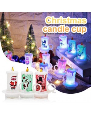 Candles 12PCS Christmas Candle-light LED Candles Christmas Decoration - multicolor - C519IZXD99Q $27.01