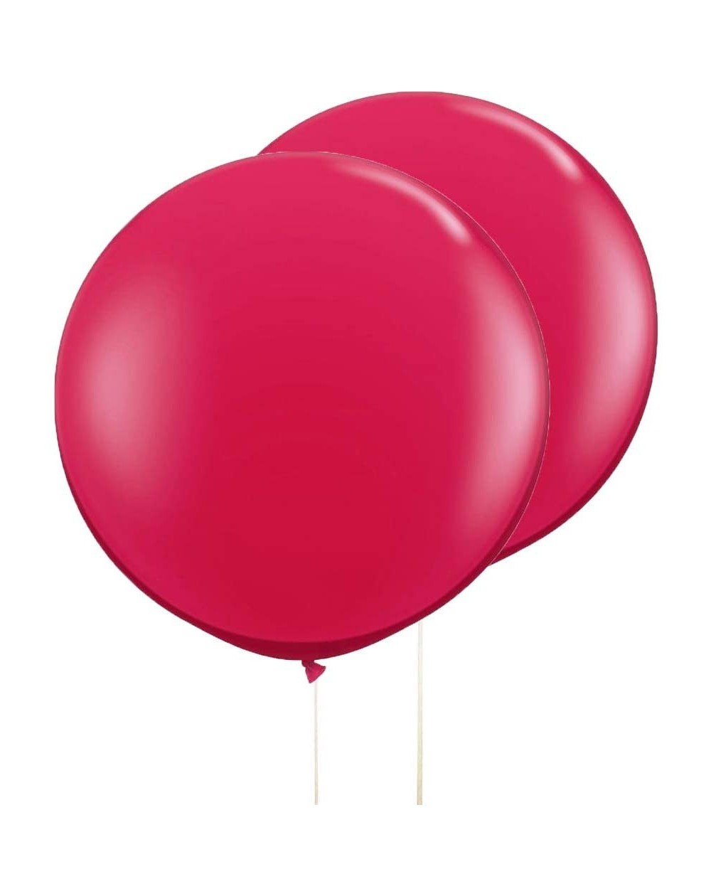 Balloons 36 In Big Balloons Hot Pink 5 Pack Thicken Gaint Round Latex Party Balloons - Hot Pink - CU18OREHTGR $12.62