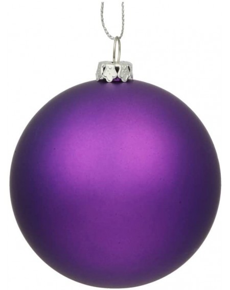 Ornaments 12" Purple Matte Ball Ornament - Purple - CD11MX64DUJ $77.69