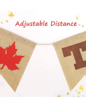 Banners & Garlands Give Thanks Burlap Banner- Thanksgiving Banner Decorations Fall Maple Leaves Rustic Garland Banner Colorfu...