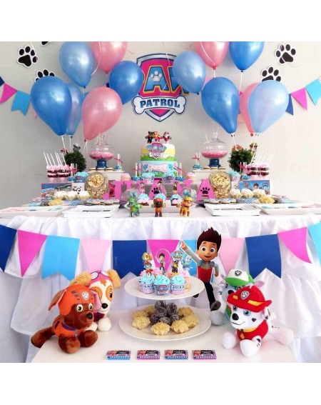 Cake & Cupcake Toppers Paw Dog Patrol Cupcake Toppers Party Cake Toppers 48PCS- Dog Patrol Happy Birthday Party Supplies Cake...