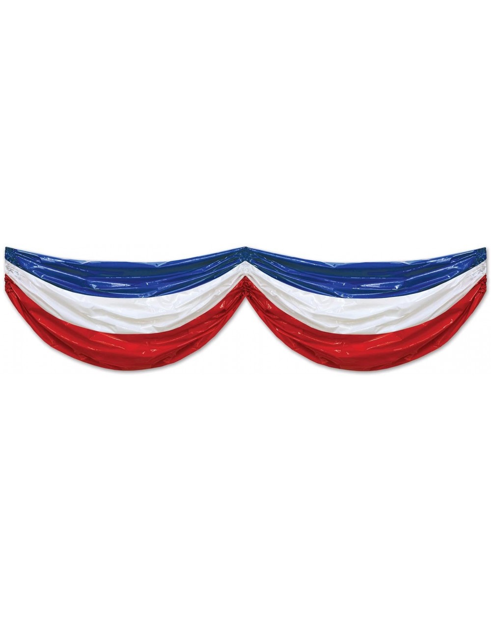 Streamers Patriotic Plastic Bunting- 3' x 15'- Red/White/Blue - CE120AM48DN $16.23
