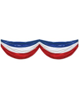 Streamers Patriotic Plastic Bunting- 3' x 15'- Red/White/Blue - CE120AM48DN $16.23
