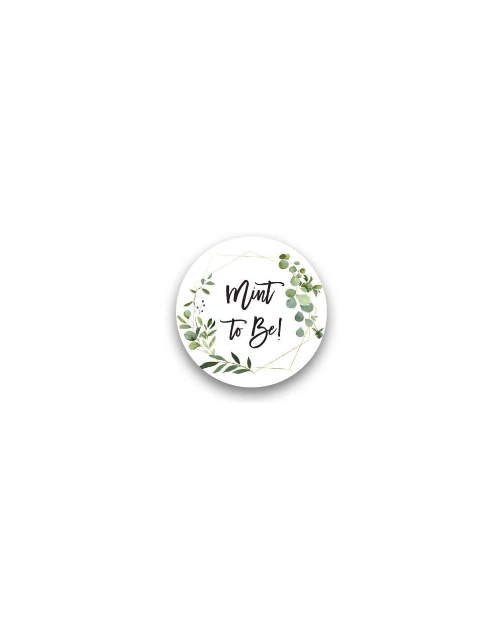 Favors 1" Round Mint to Be Candy Favor Stickers - 126 Labels - CD19DZDNCZC $11.08