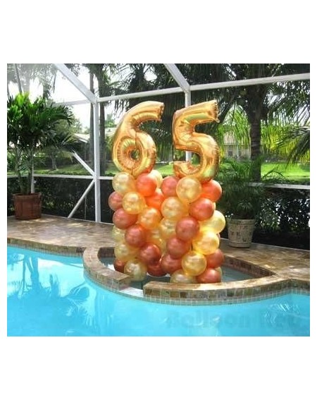 Balloons Number 80 Giant Jumbo Helium Foil Mylar Balloons- 40 Inch- Glossy Silver- Premium Quality- for 80th Birthday Party -...