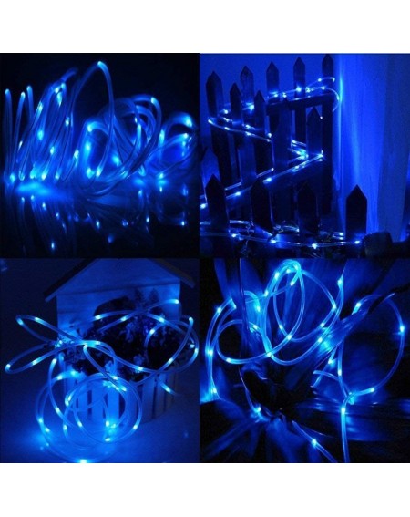 Outdoor String Lights Solar Rope Lights Outdoor- 33ft 100LED Outdoor Christmas Lighting Waterproof Solar Powered Copper Wire ...