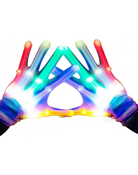 Party Favors Colorful Flashing LED Gloves Cool Toys for Kids - Best Gifts - Colorful - C118Y97T06H $27.72