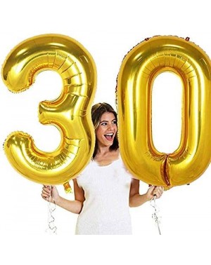 Balloons 40 In Big Dirty 30 Number Balloons (Number 30- 40 In- Gold Color) - Gold - CP18N0O0NCD $12.33