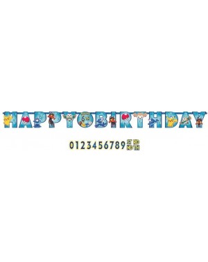 Banners Pokemon Add-an-Age Banner- 1 Pieces- Made from Vinyl- Birthday- by Amscan - Add-an-age Banner - C311NSD34GZ $11.58
