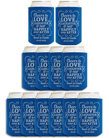 Favors Cheers To Love Custom Names & Date 12-Pack Personalized Can Coolie Drink Coolers Coolies Twilight - Twilight - C019I3E...