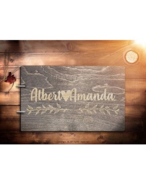 Guestbooks Mr Mrs Rustic Guestbook Bride and Groom Personalized Handmade Wedding Guest Book for Bride and Groom Wood Alternat...
