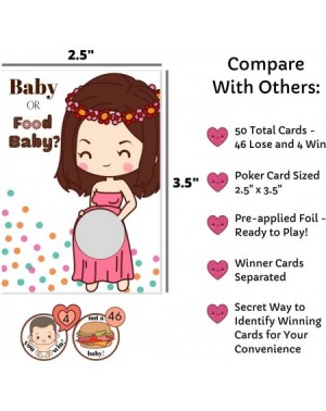 Party Games & Activities 50 Baby Shower Game Scratch Off Lottery Tickets - Diaper Raffle Card Game - 4 Winner - Door Prizes -...