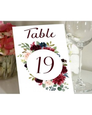 Place Cards & Place Card Holders Double Sided Print Floral Table Numbers Wedding Reception Decorative Table Top Cards-5" x 7"...