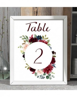 Place Cards & Place Card Holders Double Sided Print Floral Table Numbers Wedding Reception Decorative Table Top Cards-5" x 7"...