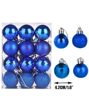 Ornaments 24Pcs Christmas Balls Ornaments for Xmas Christmas Tree - 4 Style Shatterproof Christmas Tree Decorations Hanging B...