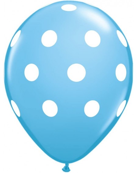 Balloons 50 Count Big Polka Dots Latex Balloon- 11"- Pale Blue - Pale Blue - CA11YI62EF3 $38.76