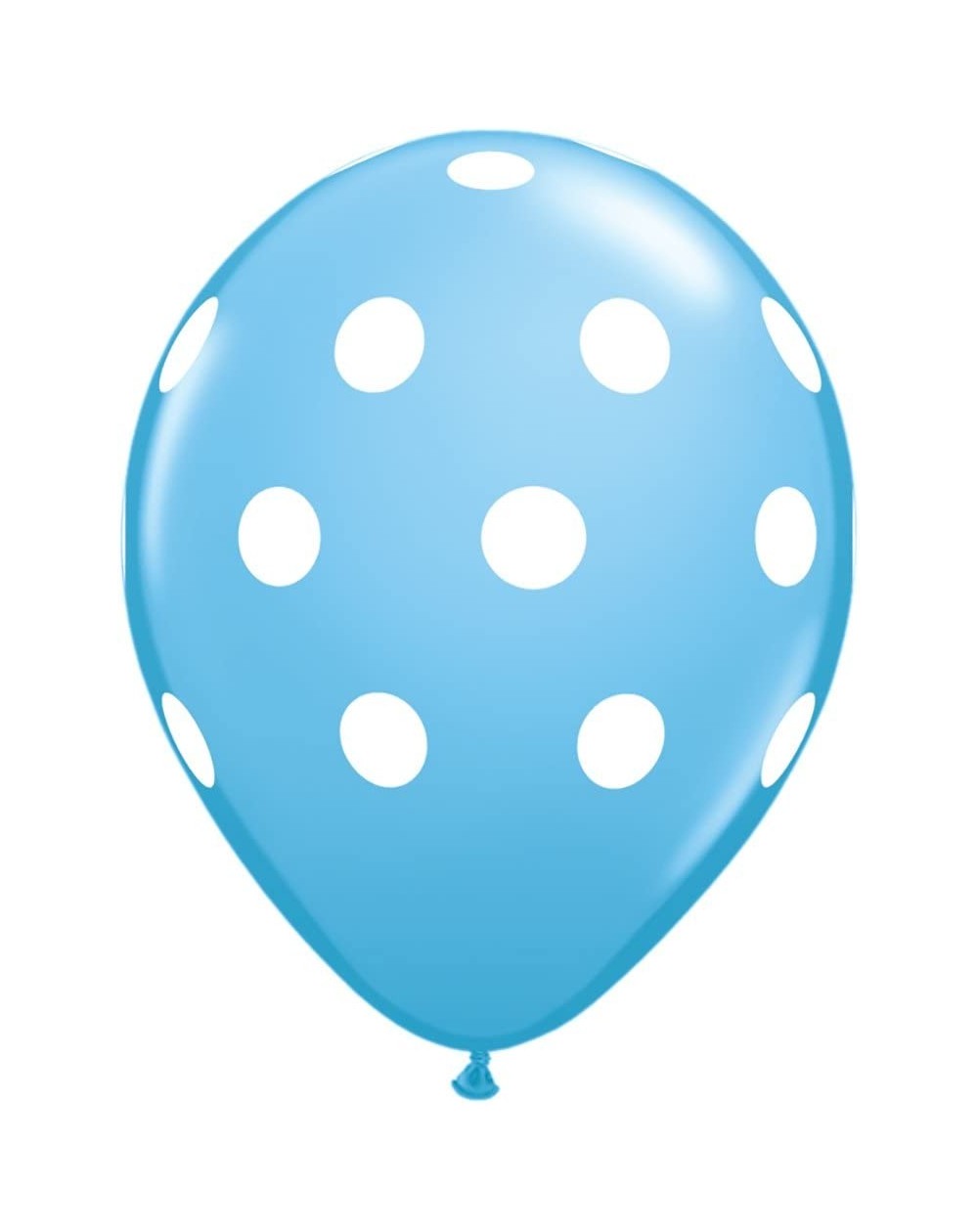 Balloons 50 Count Big Polka Dots Latex Balloon- 11"- Pale Blue - Pale Blue - CA11YI62EF3 $21.48