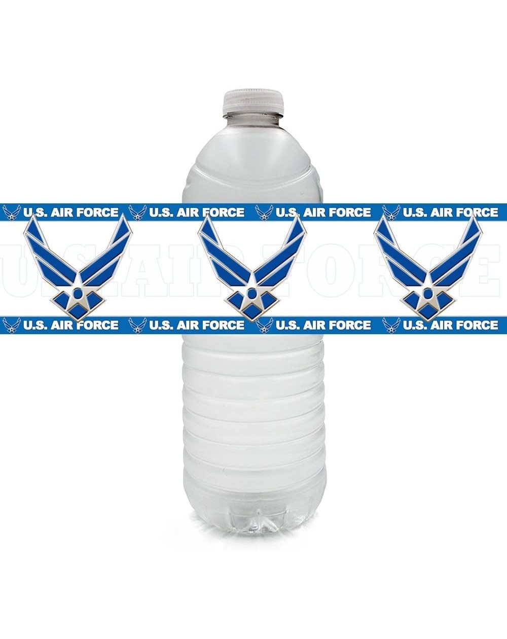 Centerpieces US Air Force Water Bottle Label (24 ct) - Water Bottle Label - CH18DXELGRZ $15.24