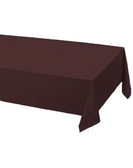 Tablecovers Touch of Color Plastic Table Cover- 54 by 108-Inch- Chocolate Brown - CS1163Z4WCZ $9.99