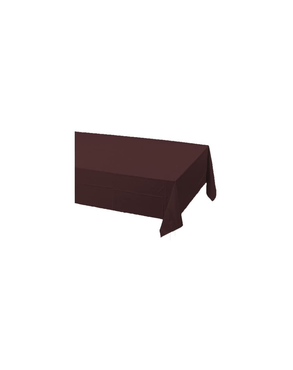 Tablecovers Touch of Color Plastic Table Cover- 54 by 108-Inch- Chocolate Brown - CS1163Z4WCZ $9.99