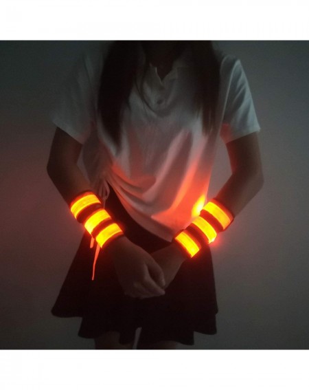 Party Favors LED Armbands Slap Bracelets Wristbands Flashing Sports Pack of 6/7 Glow Party Supplies for Lives- Festivals Runn...