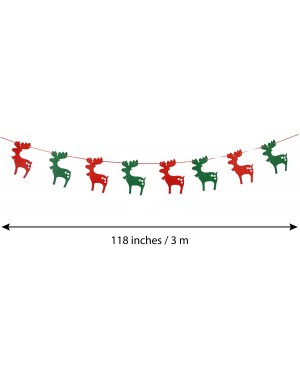 Banners Christmas Decorations include 5 Pcs of Merry Christmas Banners Felt Xmas Bunting Banners Christmas Decor for Home- St...