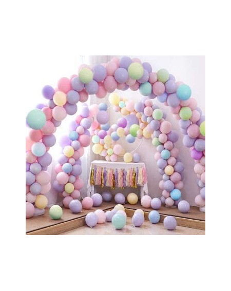 Balloons 100 PCS Pastel Latex Balloons 12 Inches Large Big Round Macaron Candy Colored Rainbow Assorted Color Biodegradable B...