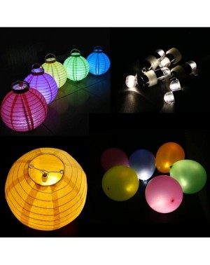 Indoor String Lights 30 White LED Paper Lantern Lights for Balloons Party Floral Decoration- Waterproof (30) - C512N753Q1W $1...