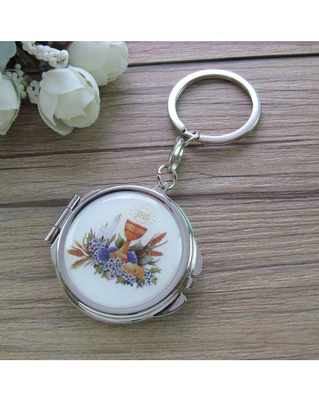 Favors 12 PCS First Communion Min Compact Mirror Key Chain Party Favor for Boys and girlsRecuerdos para ra Comunion - CN18NX0...