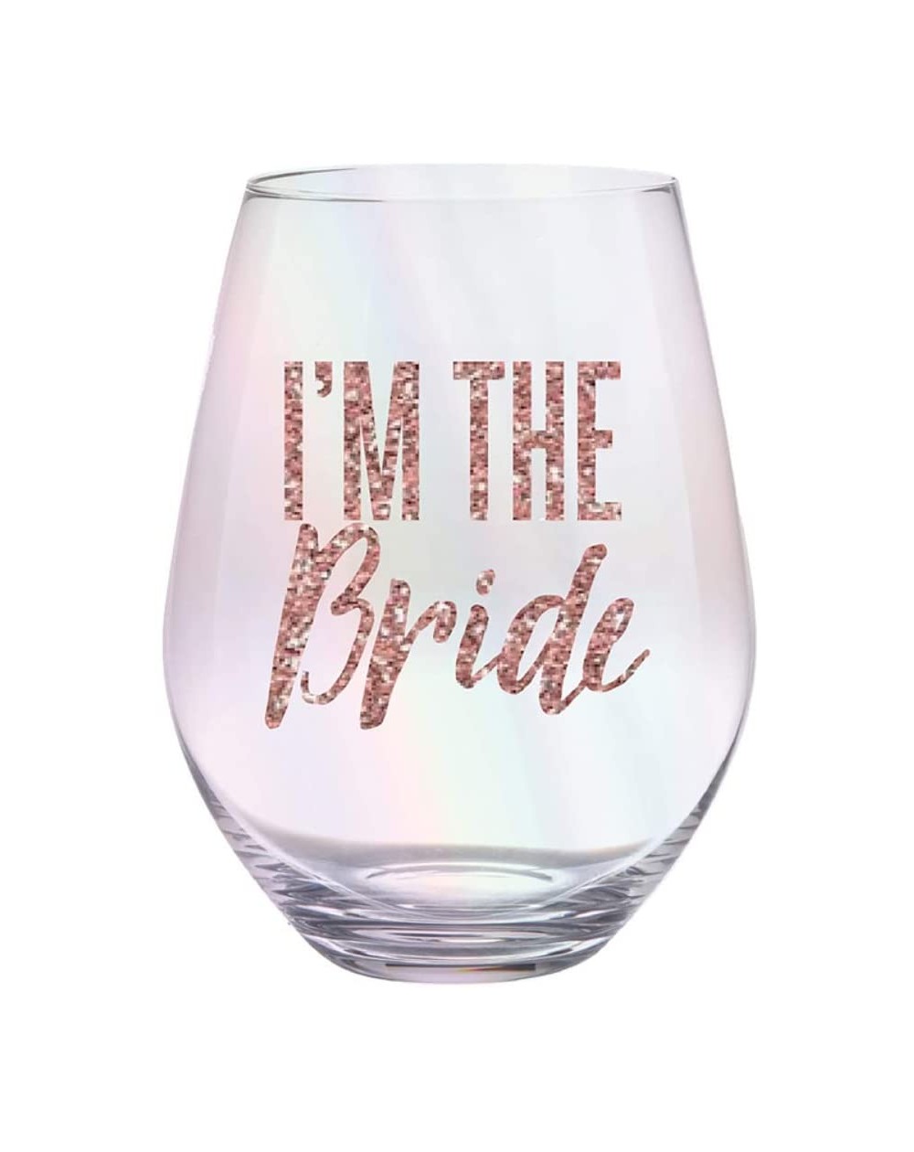 Favors Slant Collections - Jumbo Stemless Wine Glass- 30-Ounce- I'm the Bride - I'm the Bride - C4189A4T8ZA $17.51
