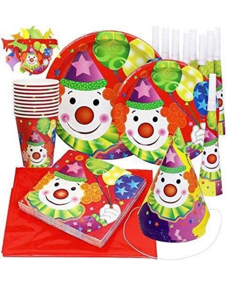 Party Packs Birthday Party Supplies Party Plates and Napkins Sets for 10 includes Disposable Cups Napkins Birthday Hats Horns...