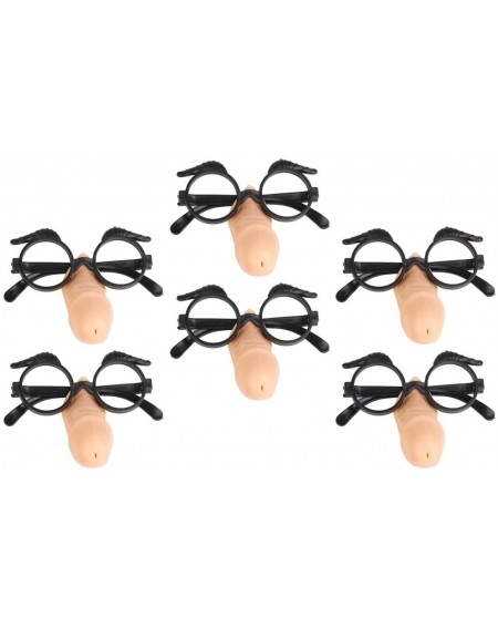 Adult Novelty 6pcs Penis Willy Fancy Dress Hen Party Night Glasses Frame Halloween Props - CY194EEIIXK $27.57