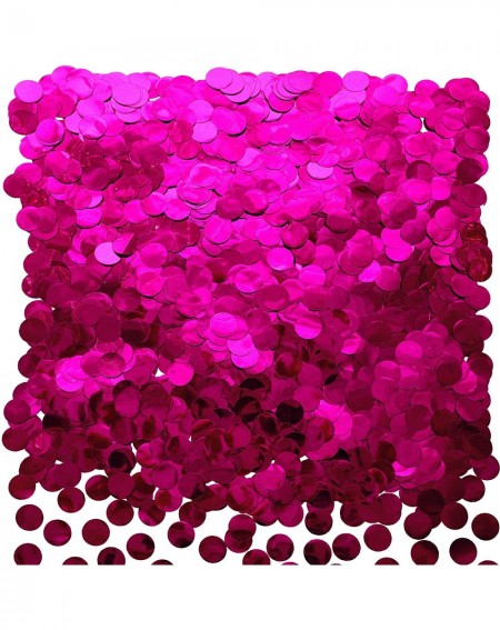 Confetti Hot Pink Foil Metallic Round Table Confetti Decor Circle Dots Mylar Table Scatter Confetti Wedding Bachelorette Baby...