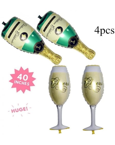 Champagne Balloons Birthday Bachelorette Celebrations - A-champagne Bottle and Wine Goblet Balloons - CK18QNOC394
