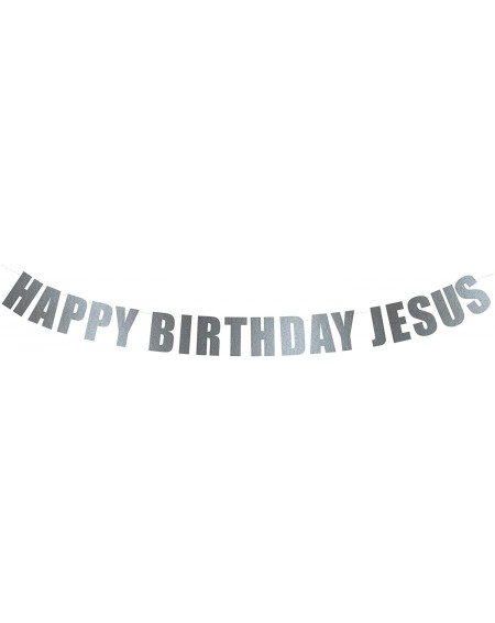 Banners & Garlands Happy Birthday Jesus Banner - Christmas Holiday Winter Merry Christmas Party Banner Sign - String It Banne...