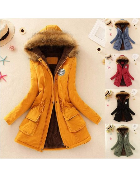 Cake & Cupcake Toppers Womens Coats and Jackets Plus Size-Hooded Warm Winter Coats Long Sleeve Pockets Faux Fur Lined Outwear...