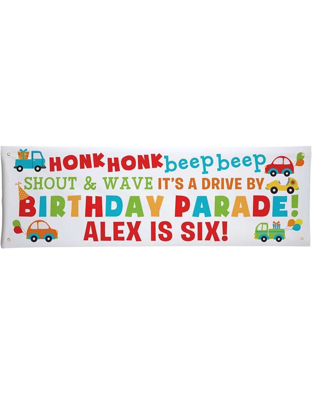 Banners & Garlands Personalized Birthday Banner - Honk Honk Birthday Banner - Customize with Name - Birthday Party Banner - L...