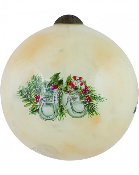 Ornaments Art- Baby's First Christmas" Artist Susan Winget- Petite Round-Shaped Glass Ornament- 7151177 - CA11TI4ZCC7 $36.94