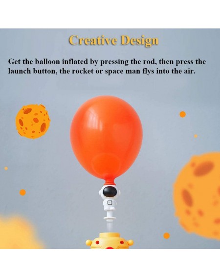 Balloons Launch Tower for Balloon Powered Car Inflator Upgraded Accessory Launch Pad Balloon Powered Launcher Astronaut- Rock...