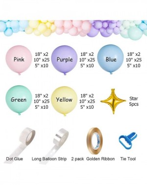 Balloons Pastel Latex Balloons 185 Pcs Assorted Macaron Balloons Garland Kit for Baby Shower Wedding Birthday Party Supplies ...