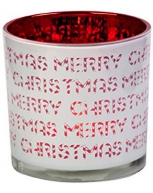 Candleholders H323 Merry Christmas Glass Daylight Candle Holder (Box of 4) - CS1267M9QXX $14.77