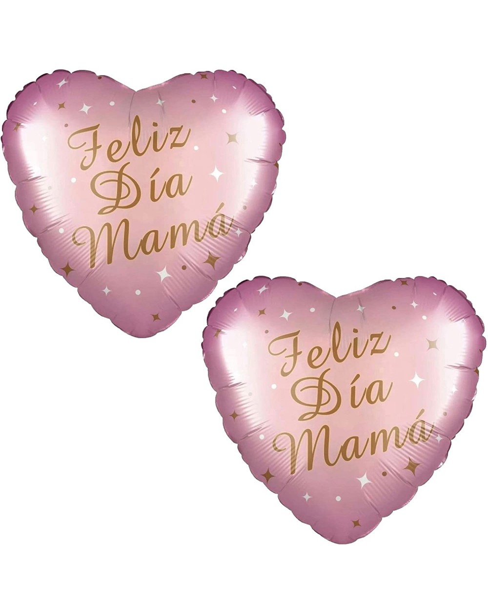 Balloons 18" -"Feliz Dia Mama" Spanish Pink Heart Foil Mylar Balloon - Mother's Day Party Supplies - Mom Birthday Party Decor...