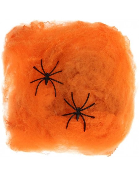 Centerpieces Scary Scene Decor Haunted House Party Supplies Decorative Props Cotton Spider Stretchy Cobweb Halloween Web(oran...