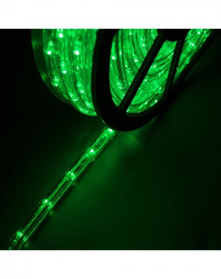 Rope Lights Silverylake Christmas Decorative Party Lighting Led Rope Light Home Indoor Outdoor 15M 50FT(Green) - Green - CI18...